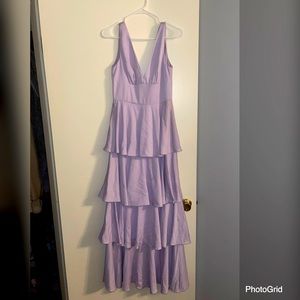Nicole Miller Lilac long dress